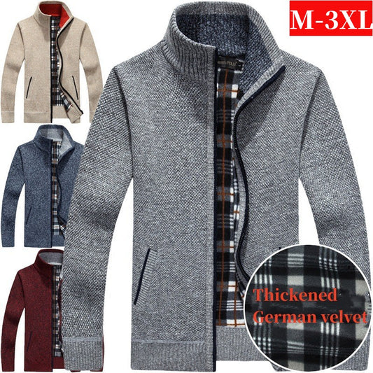 【M ~ 3XL】 Suéter suelto con cremallera de talla grande para hombre 2024_3844329