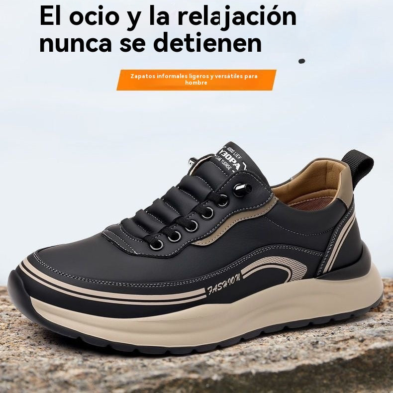 【Oferta】【39-45】Zapatillas de piel impermeables y antimanchas con suelas suaves y cómodas de llevar