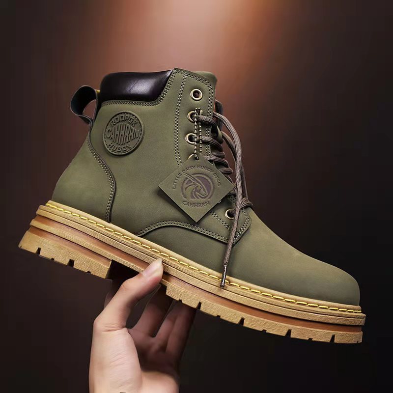 🔥🔥【39-48】Nuevo estilo para otoño e invierno, botas antideslizantes versátiles de suela gruesa para hombre-3845697