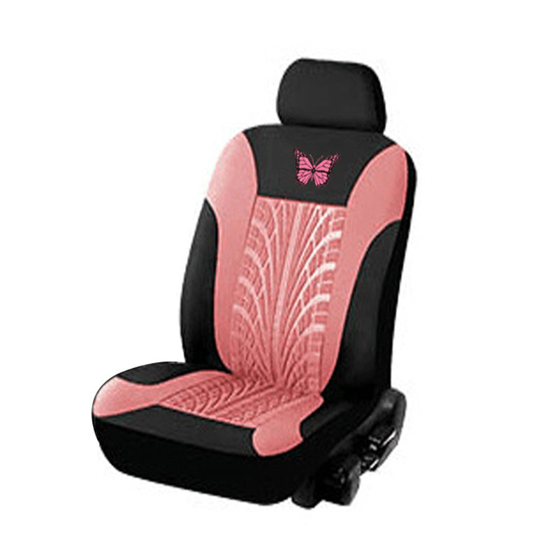 🦋 Juego de fundas para asientos de coche bordadas con mariposa roja universal_3874032