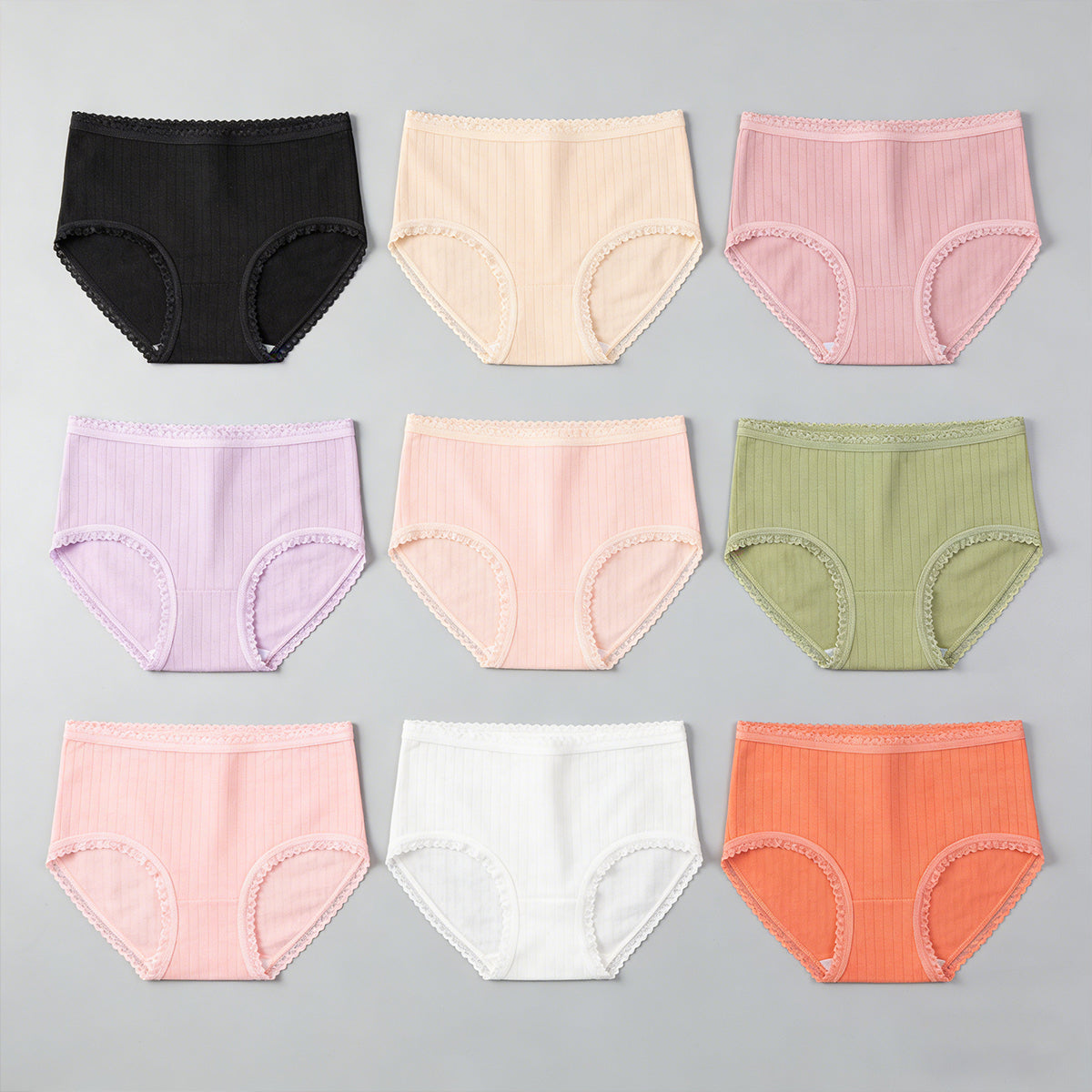 【Oferta por tiempo limitado】bragas antibacterianas impermeables de cintura alta