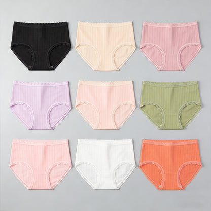 【Oferta por tiempo limitado】bragas antibacterianas impermeables de cintura alta