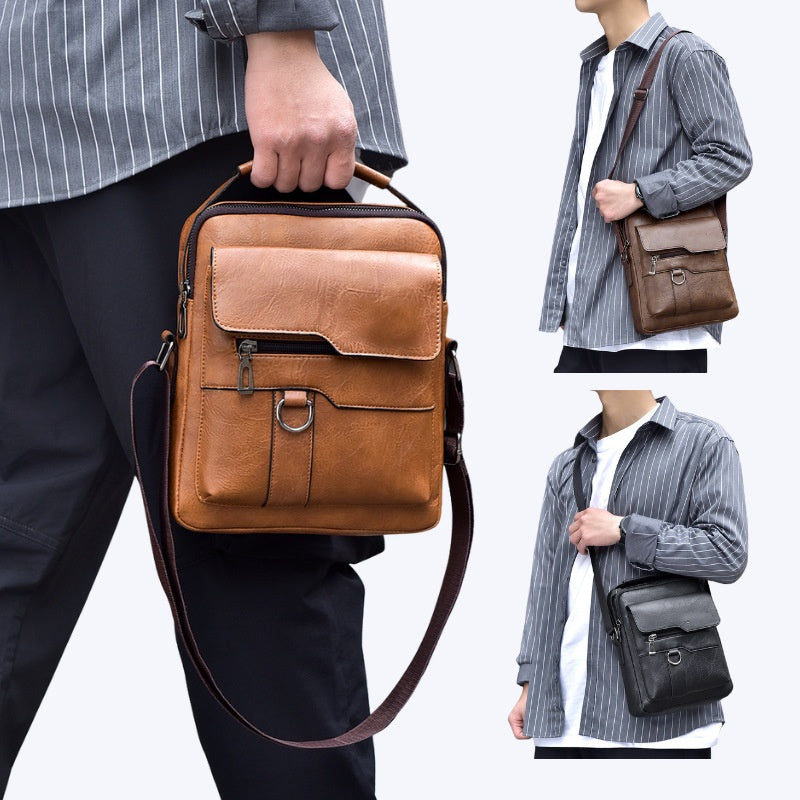 🔥Bolso casual de piel de vacuno para hombre