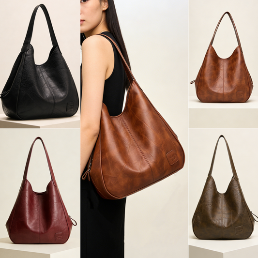 Nuevo bolso de hombro de gran capacidad de piel suave - versátil bolso de moda para mujer