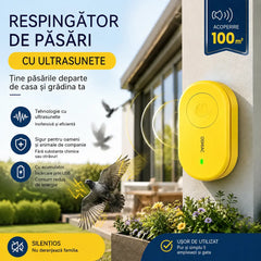 🐦【Cumpărați 1, primiți 1 gratis】Repelent cu ultrasunete pentru păsări | Pentru balcon și grădină