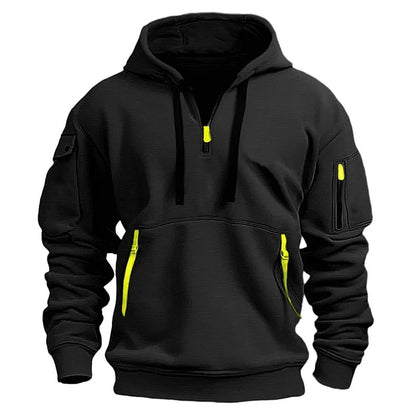 Chaqueta Deportiva con Cremallera  Multibolsillos para Hombre: Estilo Diario